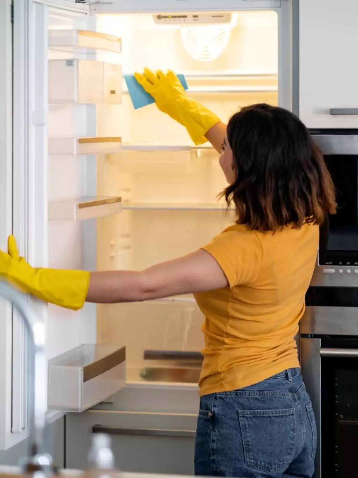 Inside fridge and freezer cleaning service