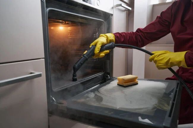 Professional oven deep cleaning service